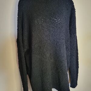 Super soft black textured sweater